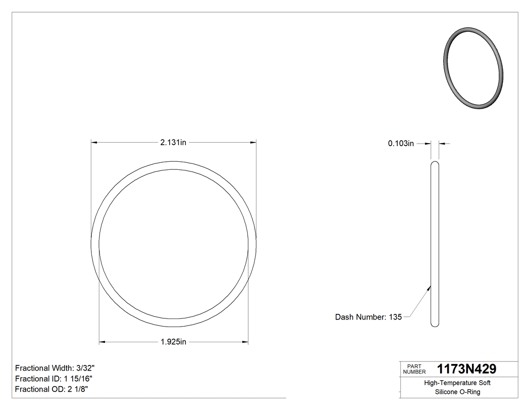 Technical drawing - 1173N429